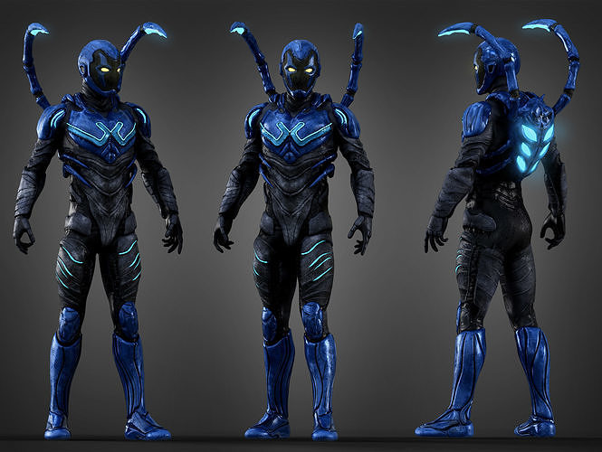 Blue Beetle 3D Model by nbhhb on DeviantArt