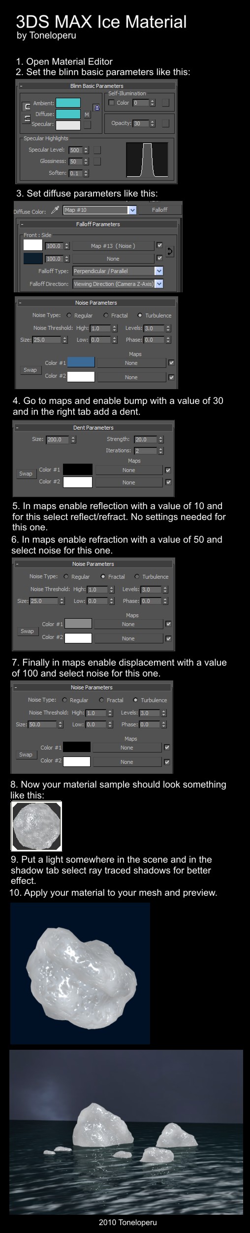 3ds max ice mat tutorial