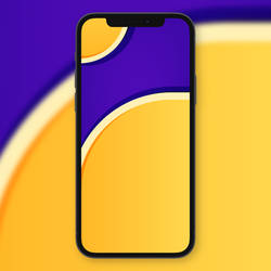 Japes Magnum - Yellow and violet wallpaper