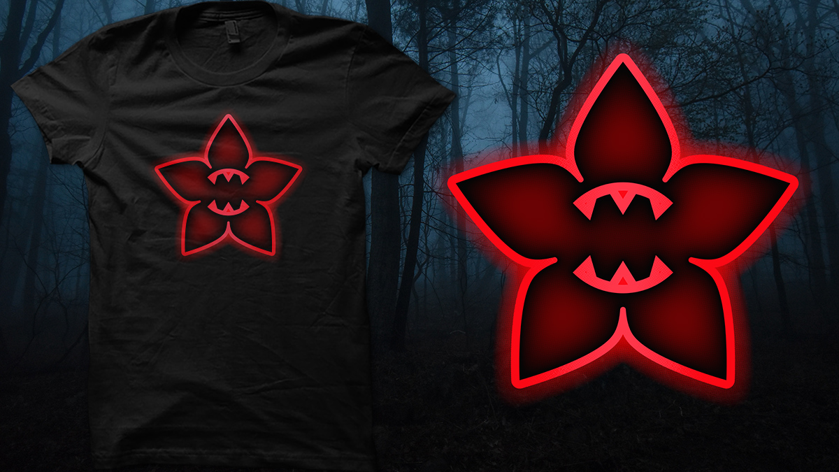 Stranger Things - Demogorgon tee design on Qwertee by