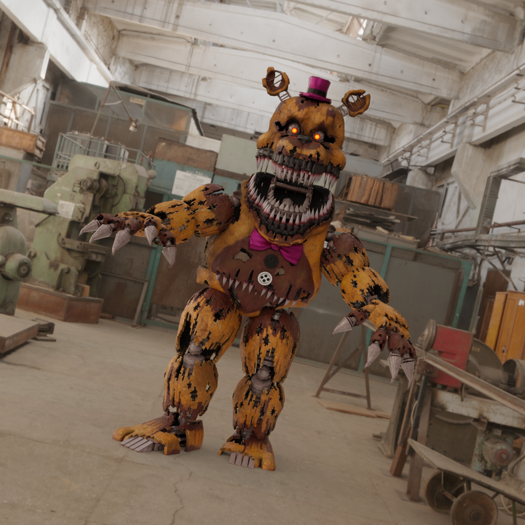 Five Nights at Freddy's and Nightmare Fred Bear Costume