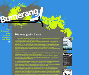 Bumerang page design