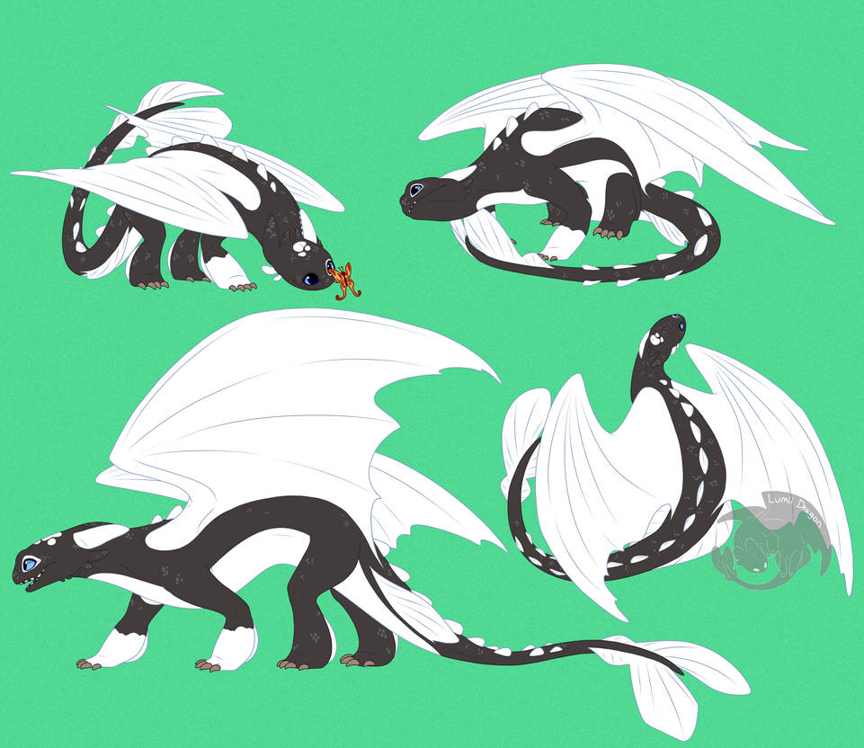 HTTYD: Winter Colored Wings by LumiiDragon on DeviantArt