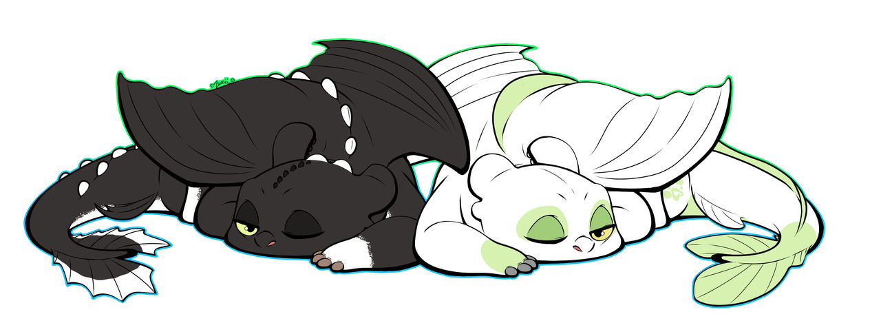 HTTYD: Opal And Ruffrunner by LumiiDragon on DeviantArt