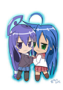 Tsumiki and Konata - Acchi Star