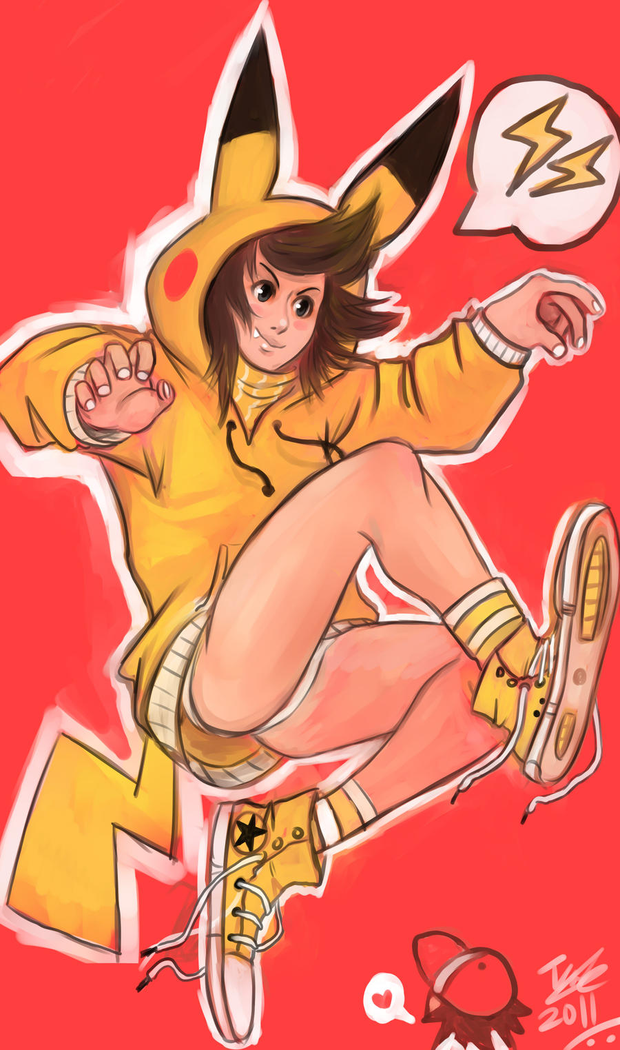 Pikachu Girl attacks