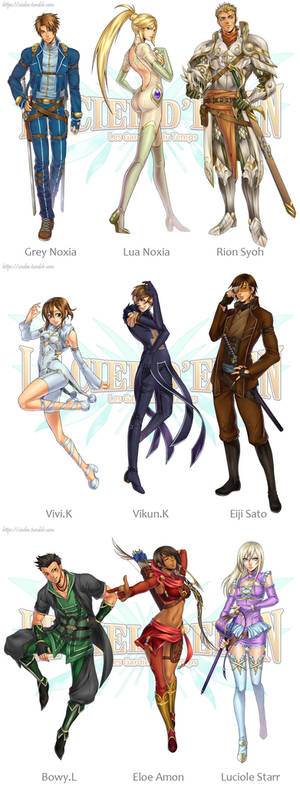 Le Ciel d'Eden Characters