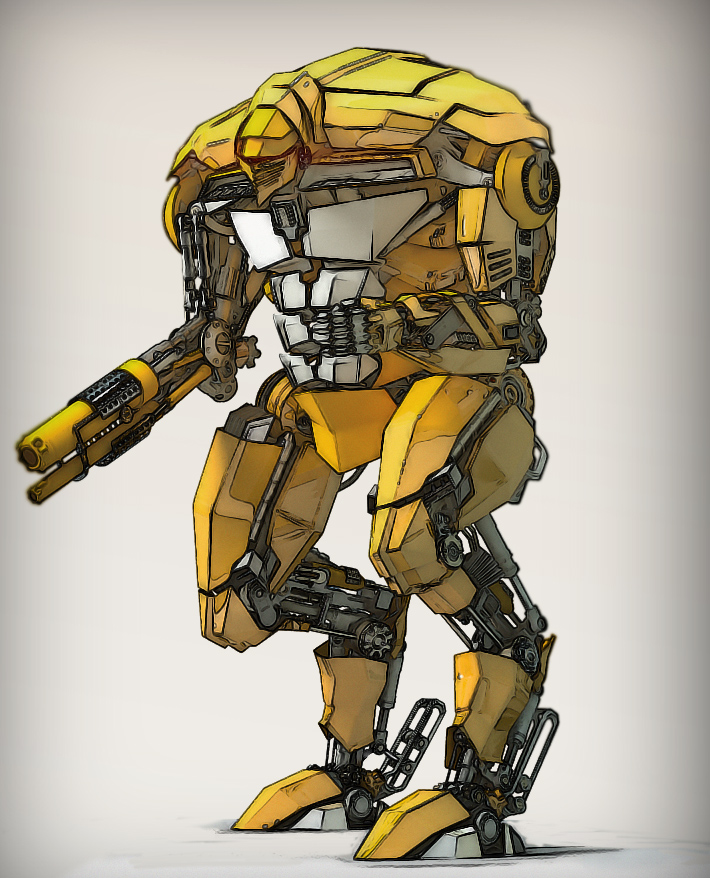 Kitbashed Robot 2 by bergstromo on DeviantArt
