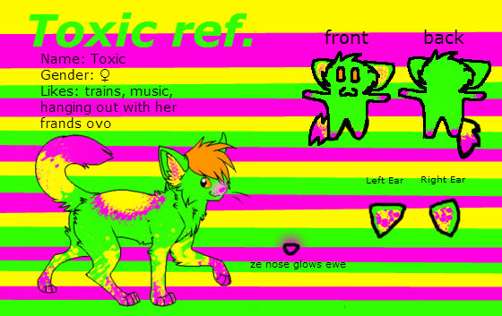 Toxic Reference Finished Ref. Sheet for Toxic ouo by xXToxic-the-KittehXx on DeviantArt
