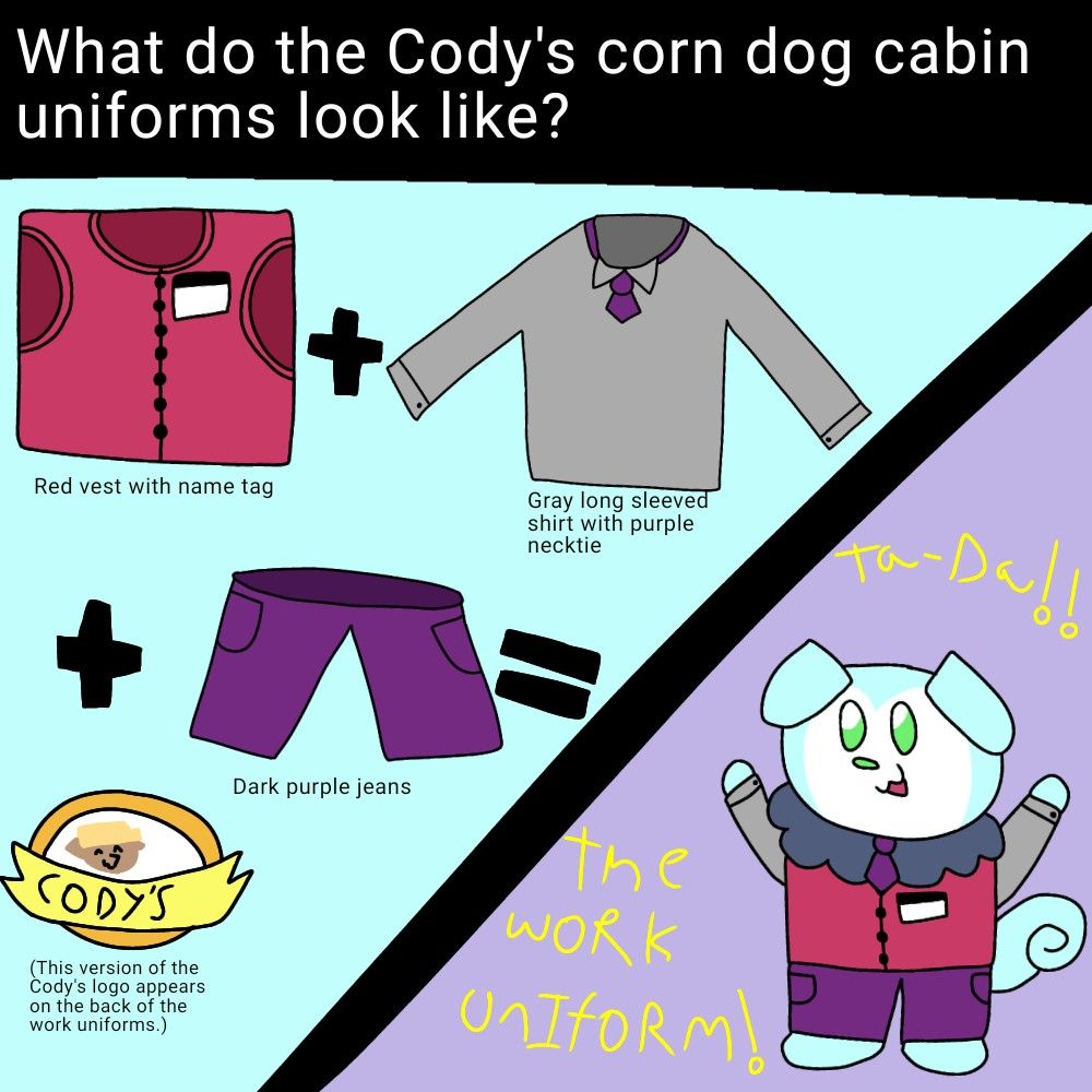 The Cody's employee uniform