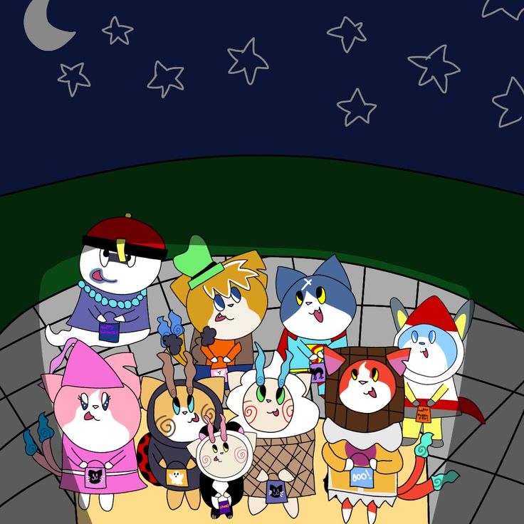 Jibanyan goes Trick-or-treating