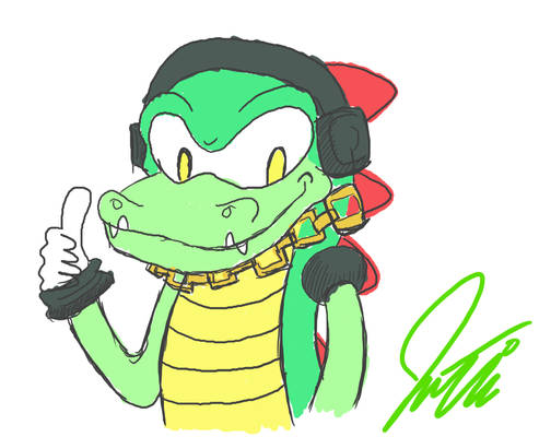 Vector the Crocodile - Sketch