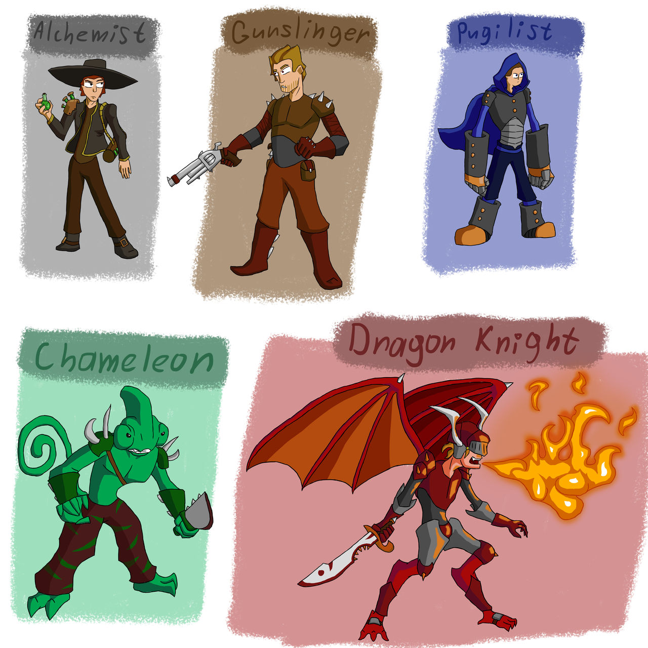 Classes by I11ice on DeviantArt