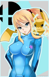 Samus and Pikachu are ready to fight!