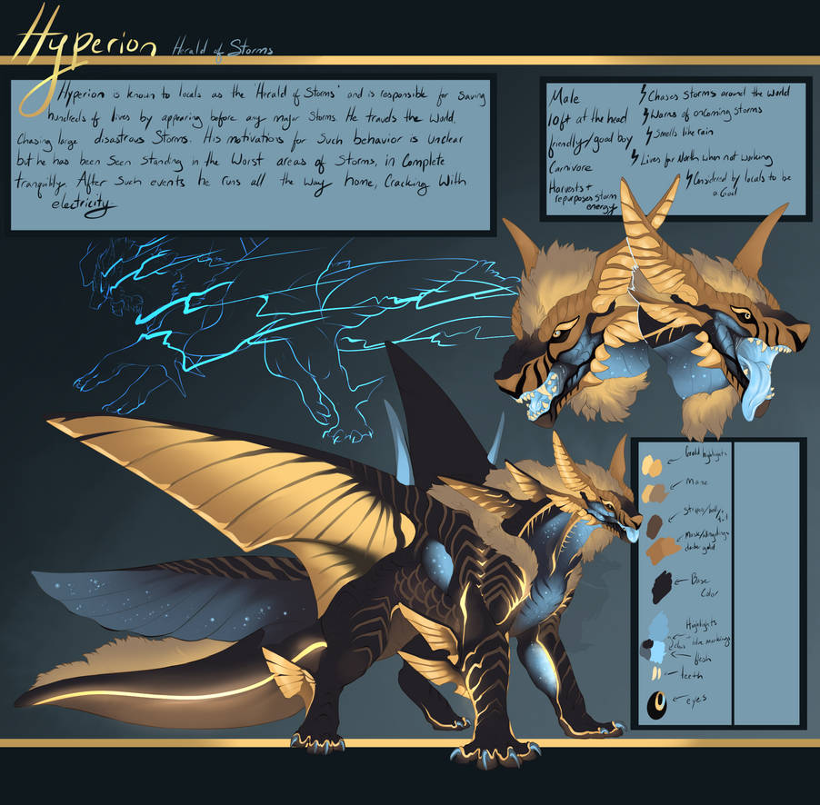 Reference // Hyperion by Winterfaux on DeviantArt