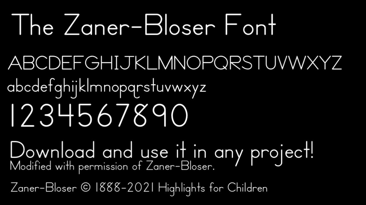 The ZanerBloser Font by Meisser88 on DeviantArt