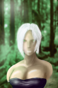 My first digital painting: Elf