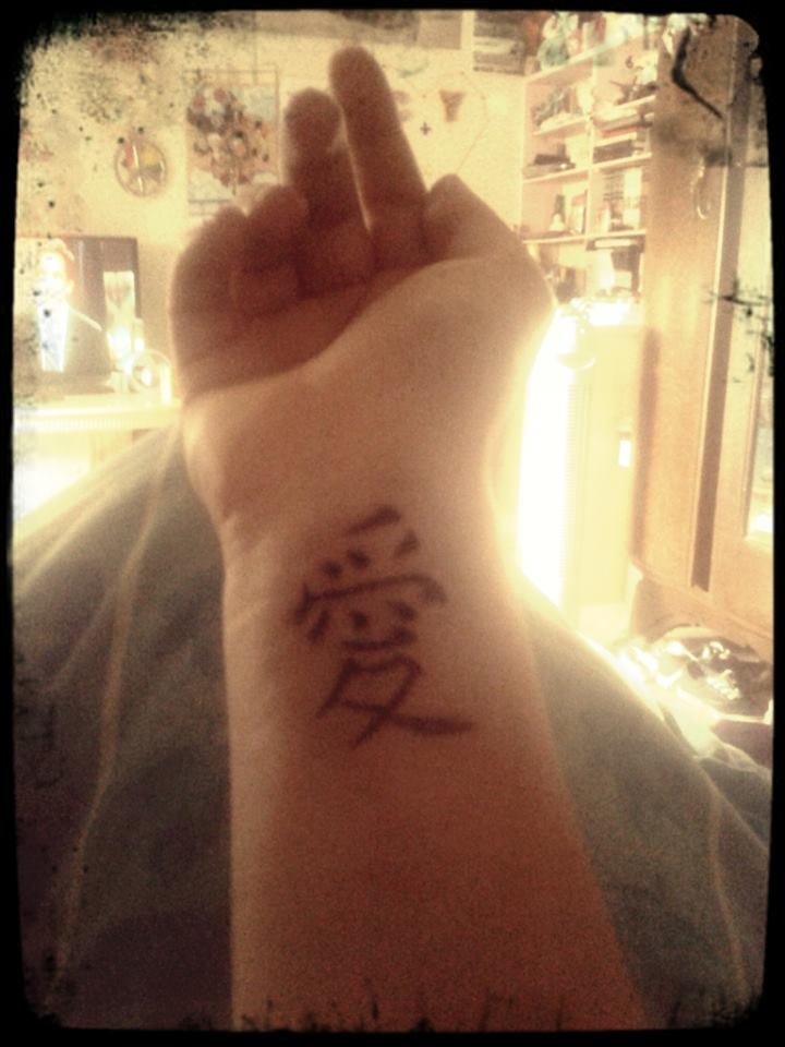 Japenese love tattoo