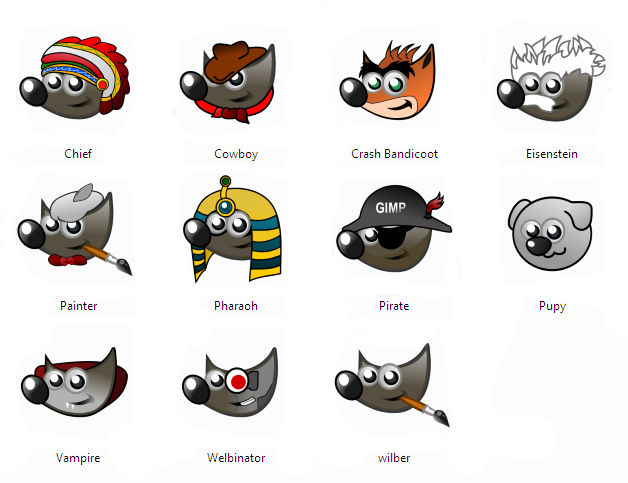 Glibber Character Gimp Wilber Character 2 by JAKoriginal on DeviantArt