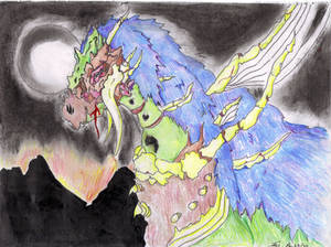 dragon with color