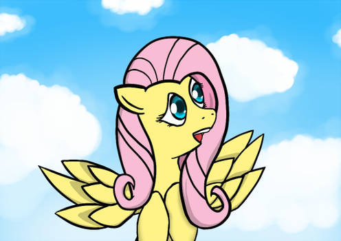 Fluttershy in the sky