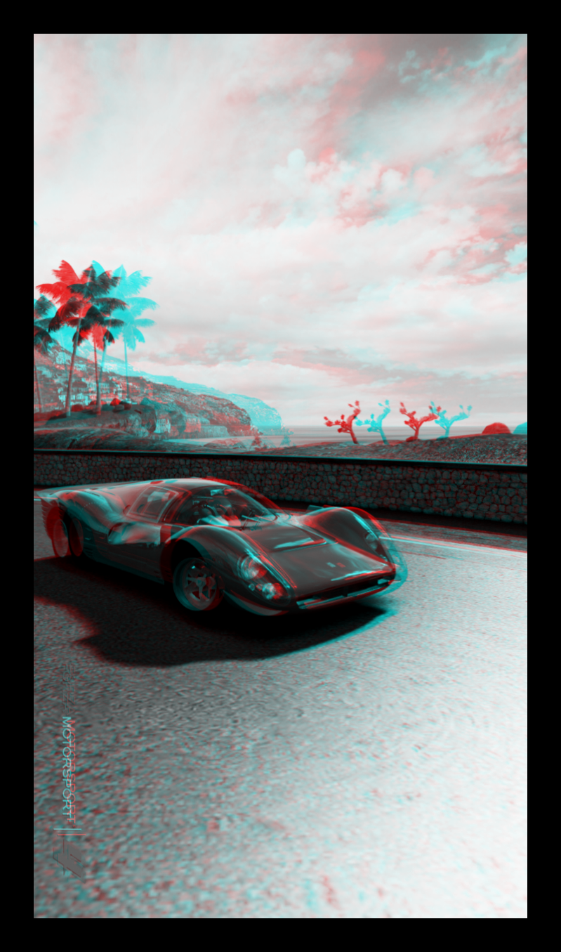 Anaglyph 3D Ferrari P440