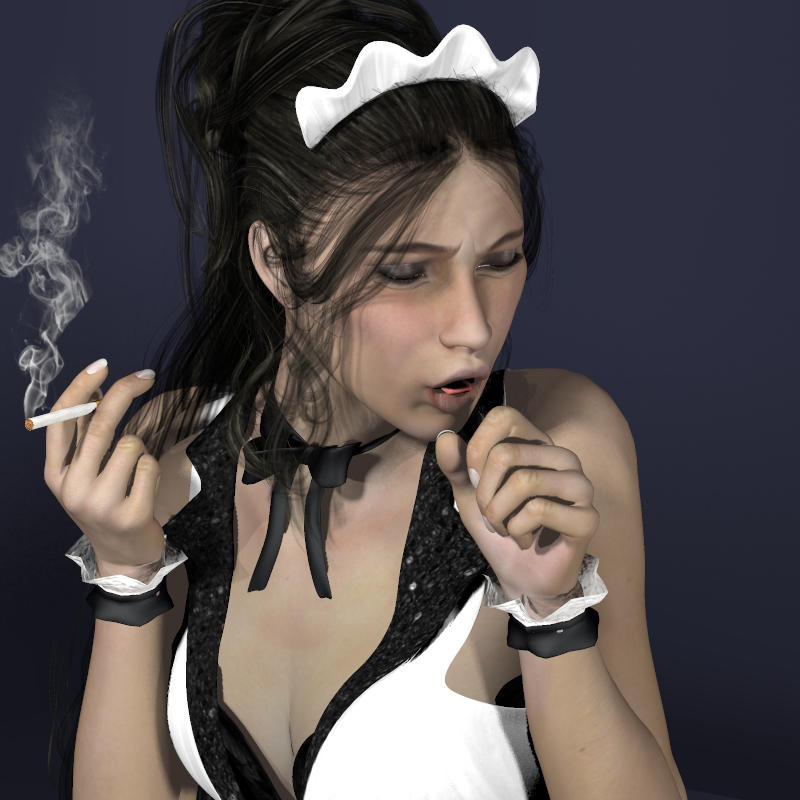 French Maid Smoker By SmokeyGhost On DeviantArt french-maid-smoker-by-smokeyghost-on-deviantart
