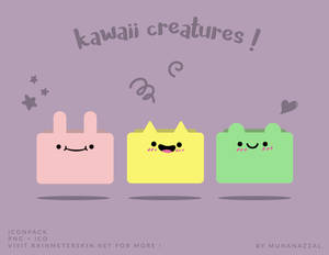 Kawaii Creatures Icon Pack