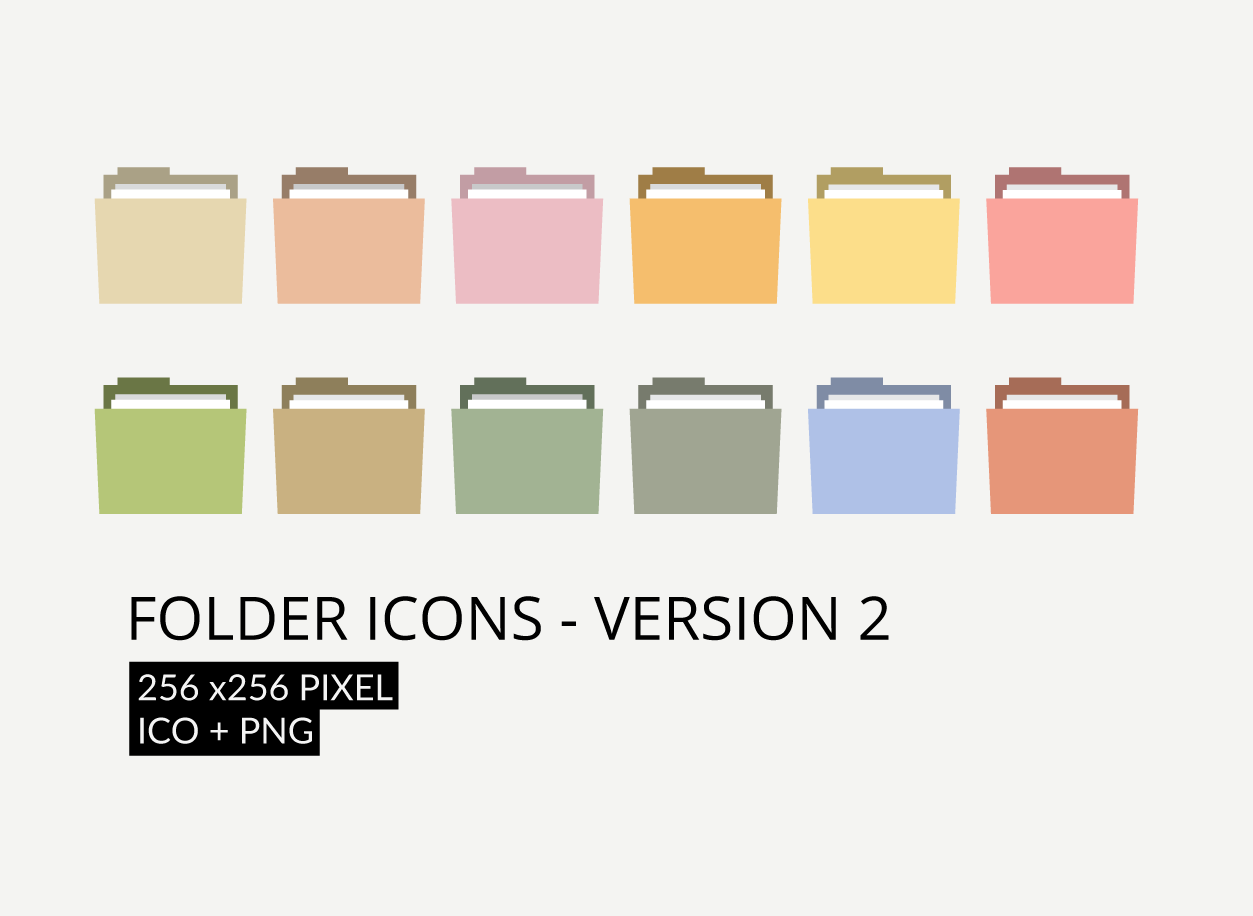 Folder icons version 2 by MunaNazzal on DeviantArt