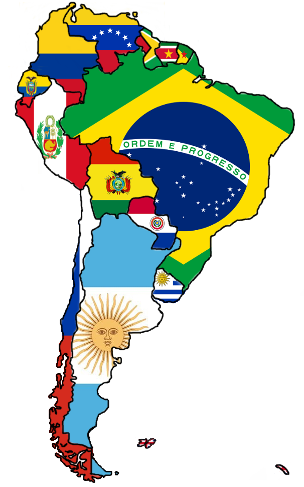 Flag Map Of South America By Piotreck1120 On Deviantart