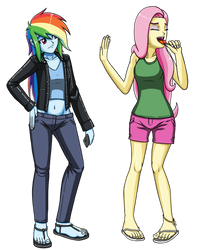 Commission #315 - Rainbow Dash and Fluttershy