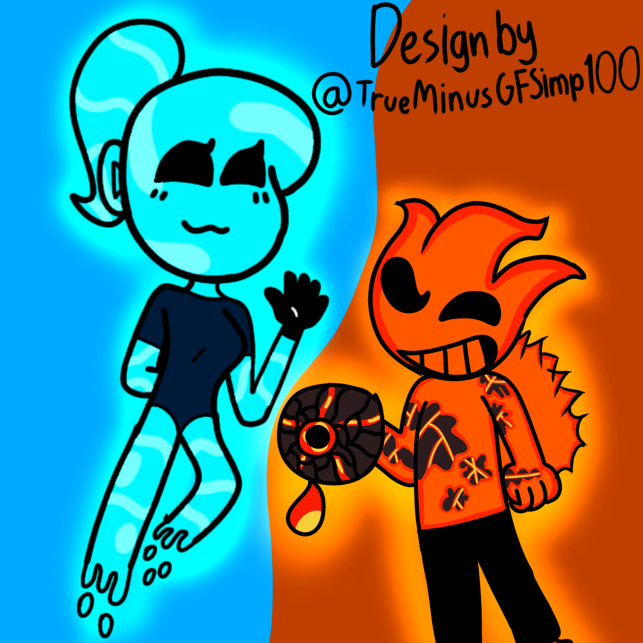 FIRE AND WATER MINEGIRL (Fireboy and Watergirl) 
