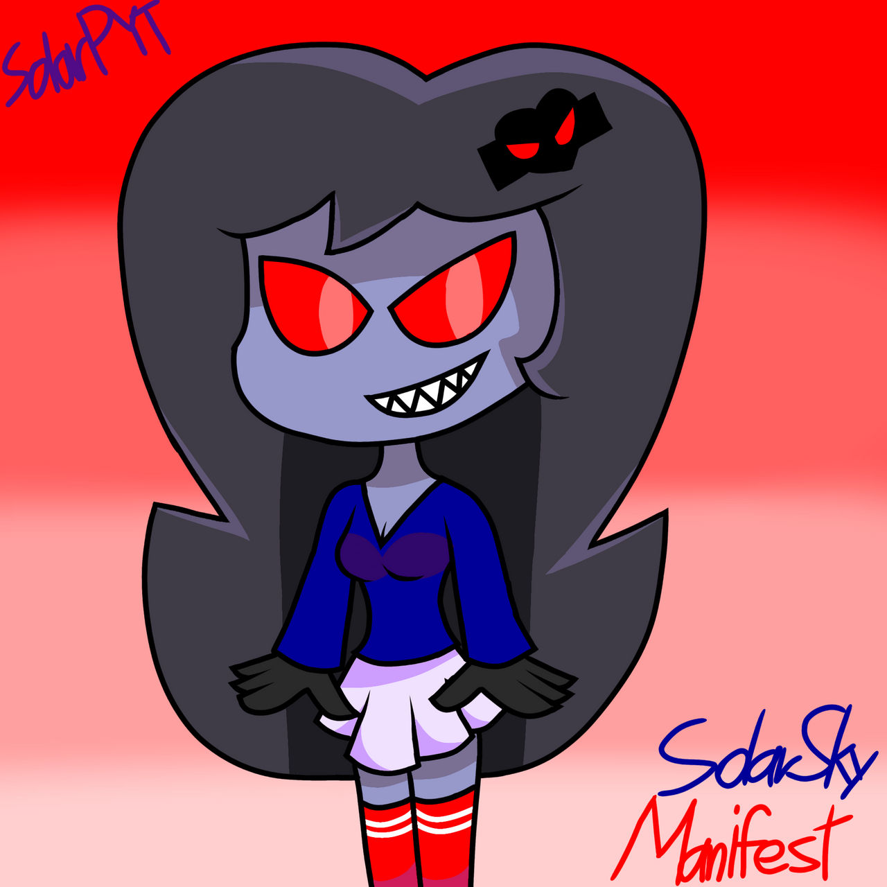Solar Fnf (FNF) SolarSky (Manifest form) by SolarPYT on DeviantArt