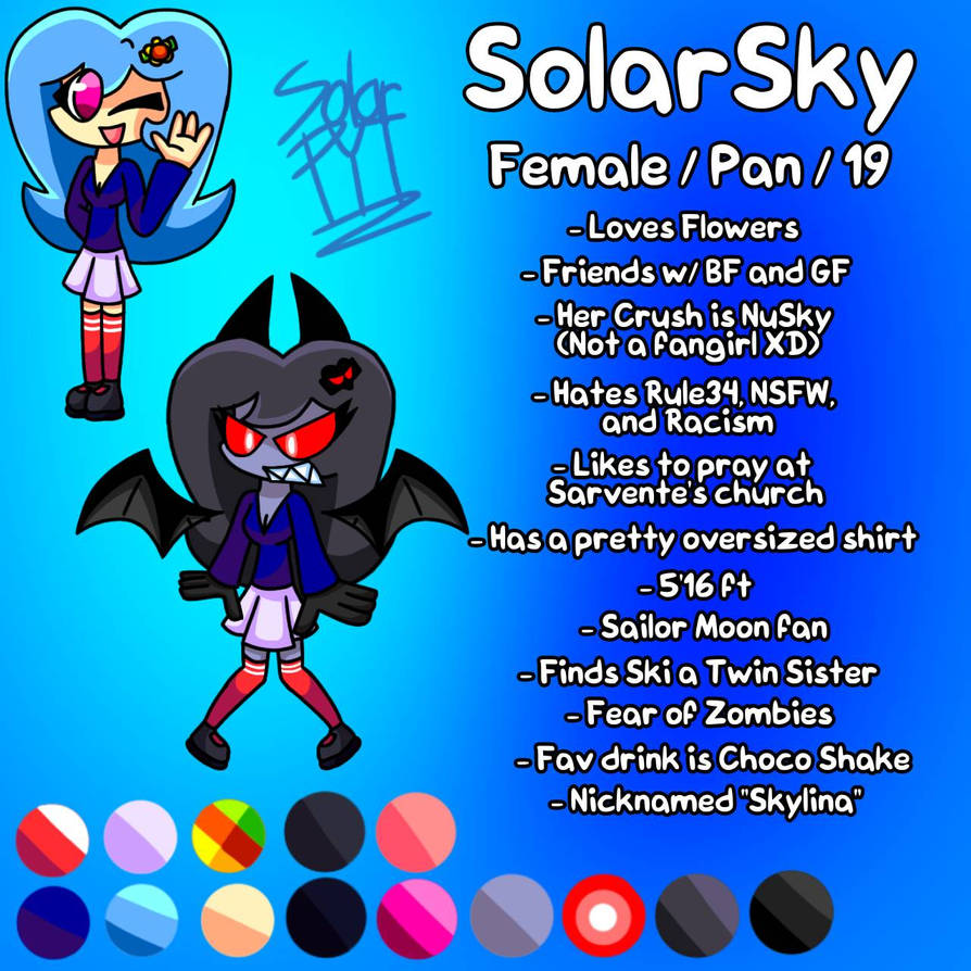 Solar Fnf (FNF) SolarSky NEW REFERENCE SHEET!! by SolarPYT on DeviantArt
