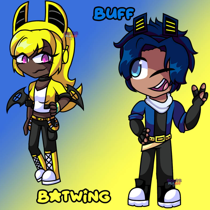 Hell Buff Human (BW) Human Buff and Batwing! by SolarPYT on DeviantArt