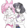 Manga Chibiusa and Hotaru