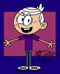 Lincoln Loud (Purple Polo Shirt Fanart)