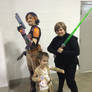 Sabine Wren, Luke Skywalker, and Litte Rey