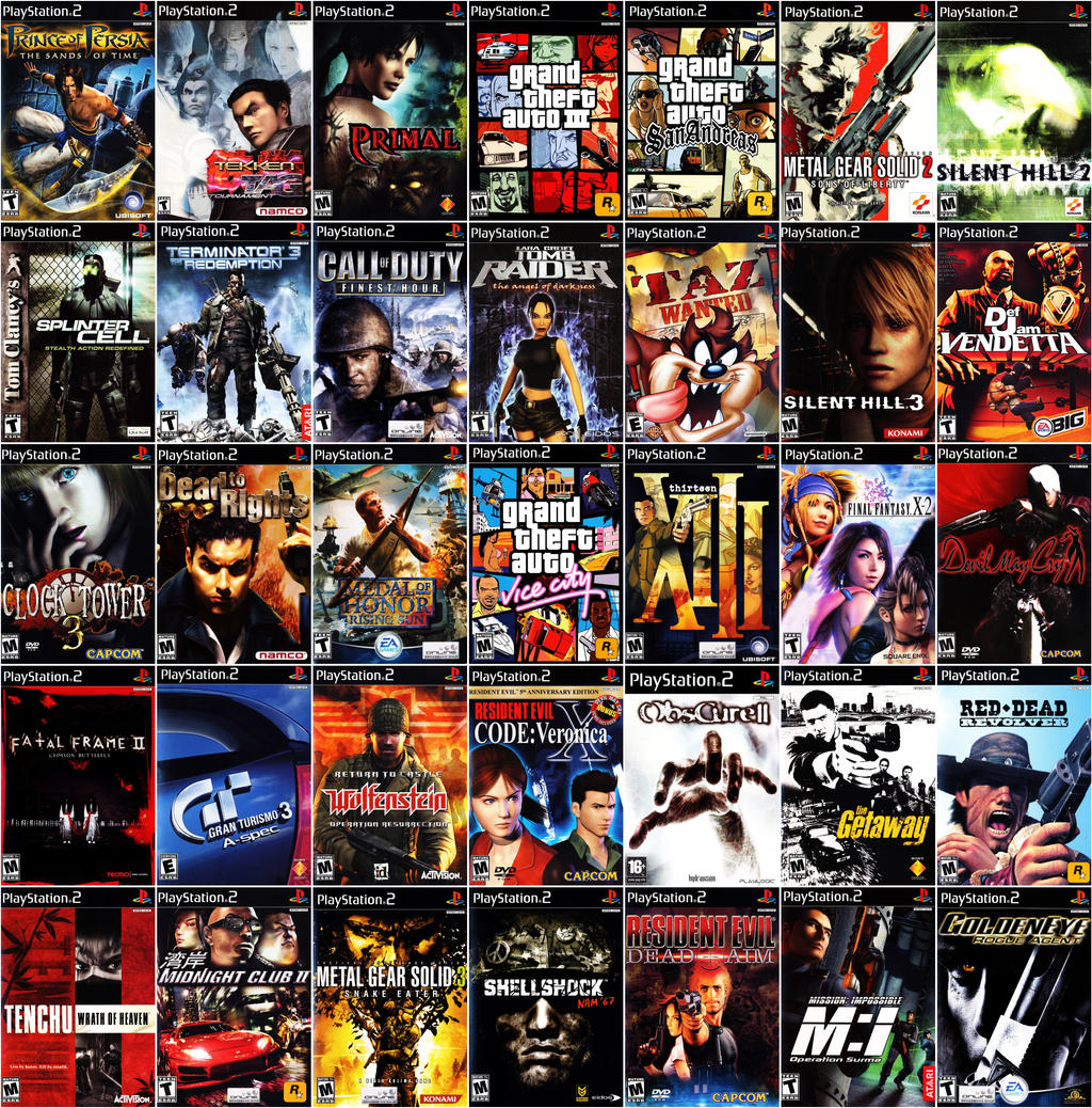 Playstation 2 list of 35 very good games by gamesrenderxnalara on DeviantArt