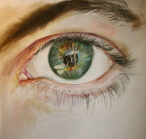 my brother's eye in Pastels