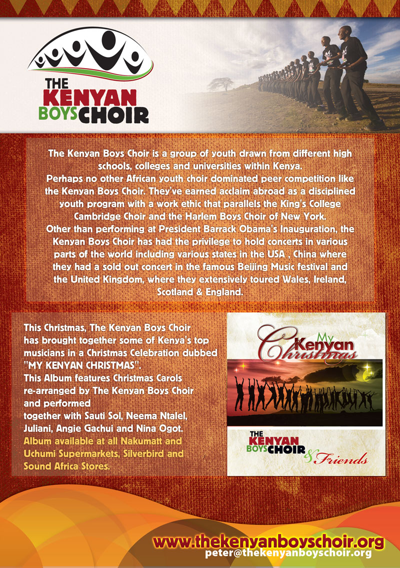 The Kenyan Boys Choir: Flyer