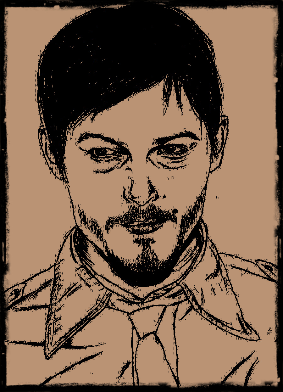 Norman Reedus scribble