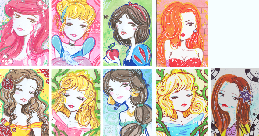 Kika as Disney girls