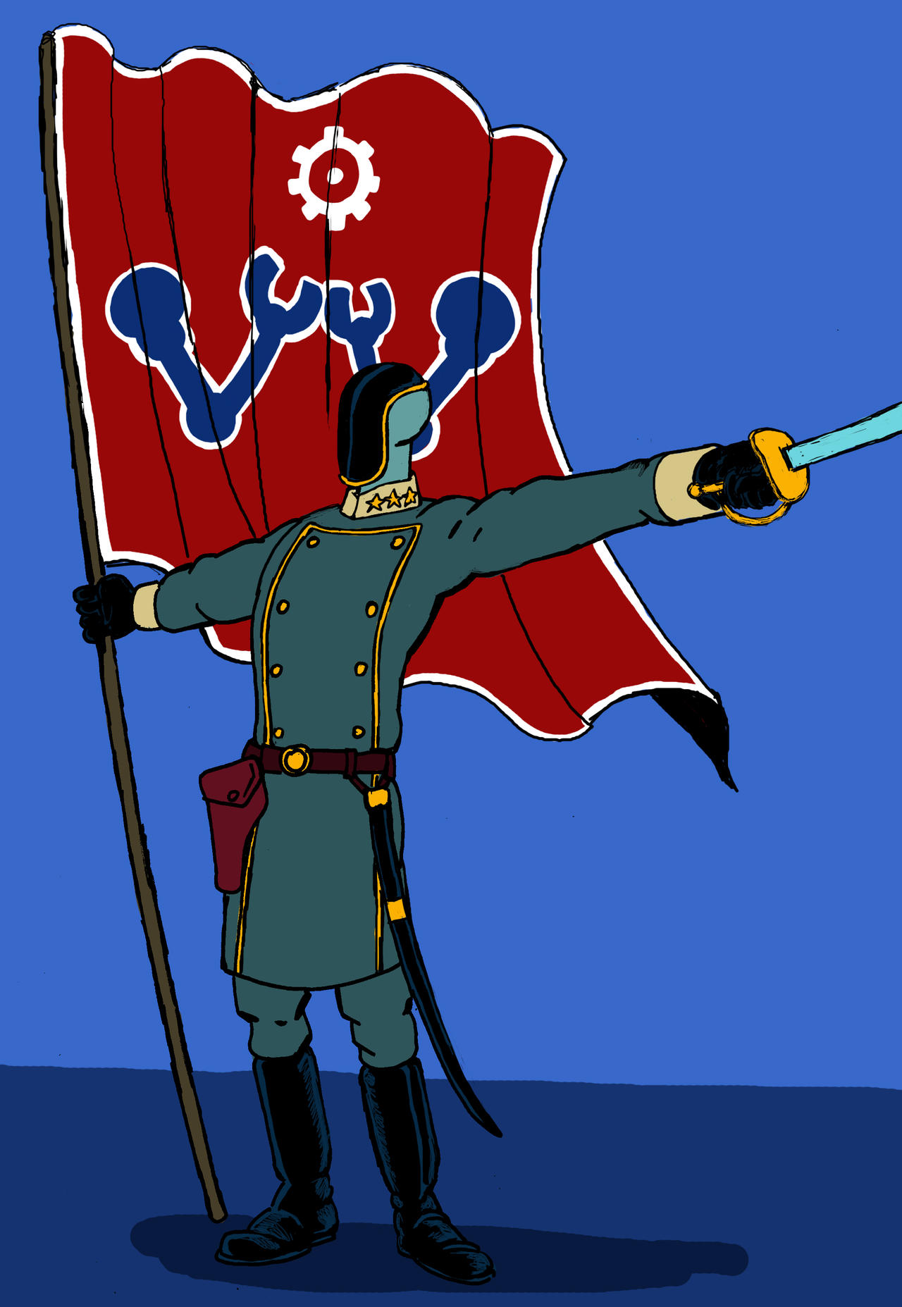 Bionic Commander Deviantart Bionic Cyb General by loonyrifleman on DeviantArt