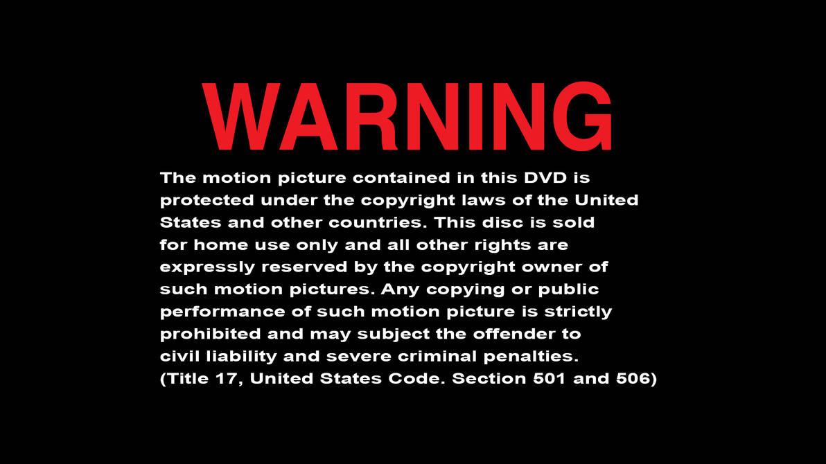 Warning Screen Universal Remake by WaltDizzy67 on DeviantArt