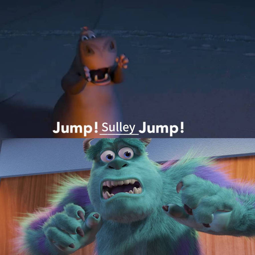 Sully Shouting Gloria Yells for Sulley to Jump by AnimationFan2013 on DeviantArt