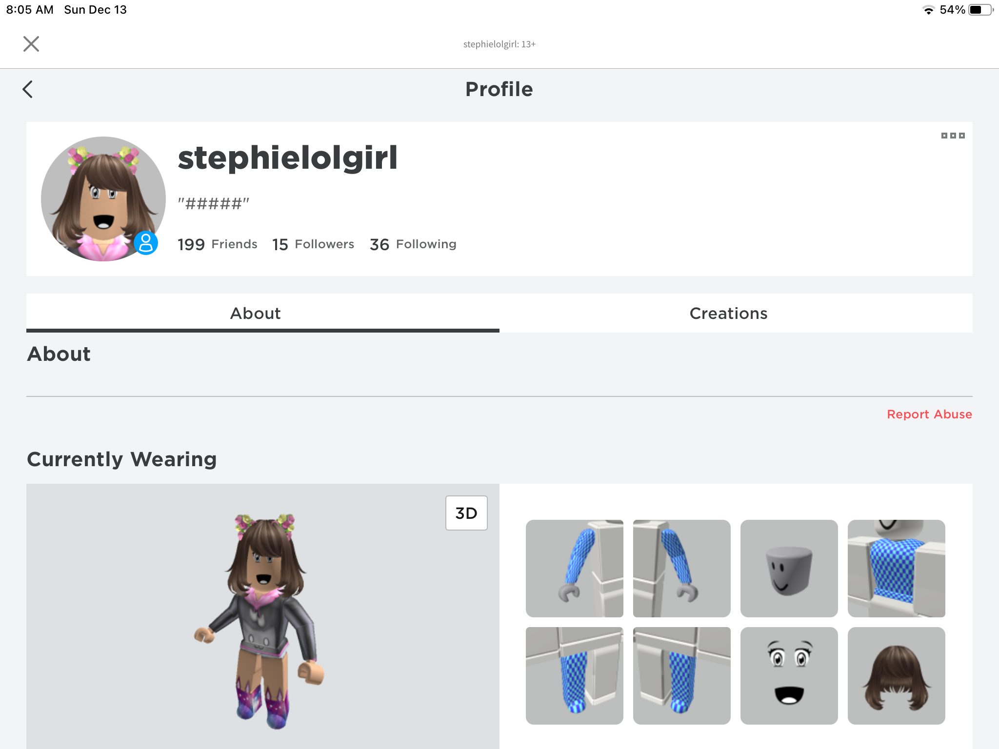 Roblox account!!