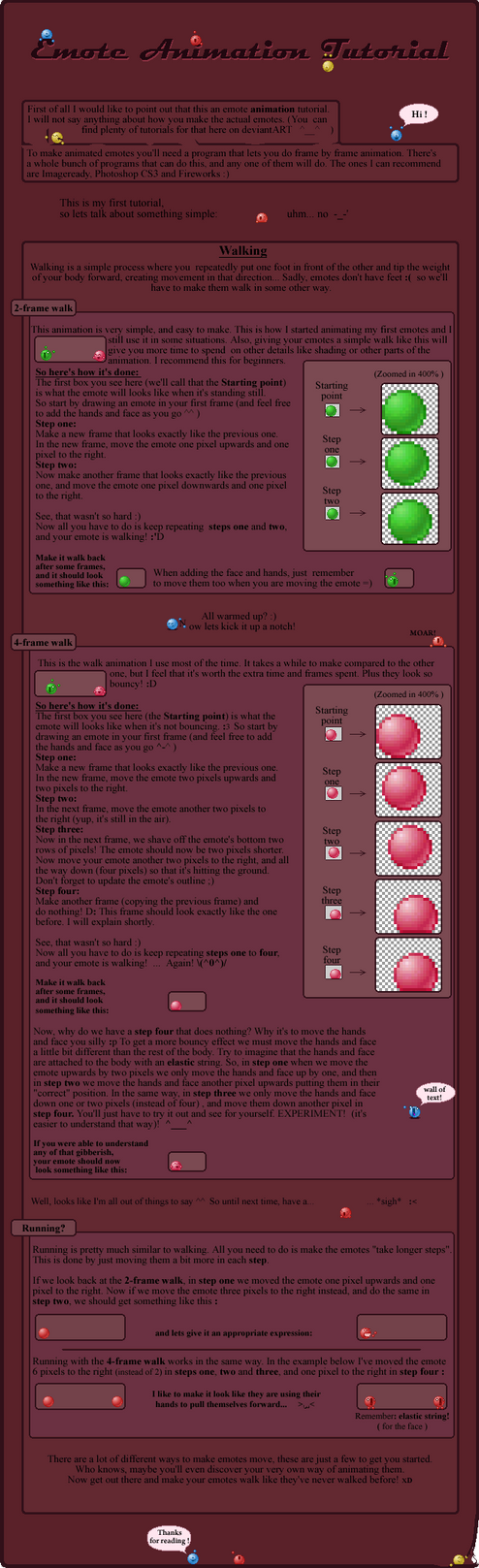 Emote tutorial: Walking by CookiemagiK on DeviantArt