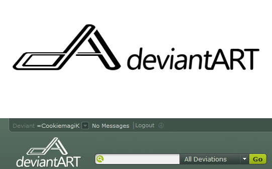 Deviantart Da Logo dA logo entry by CookiemagiK on DeviantArt