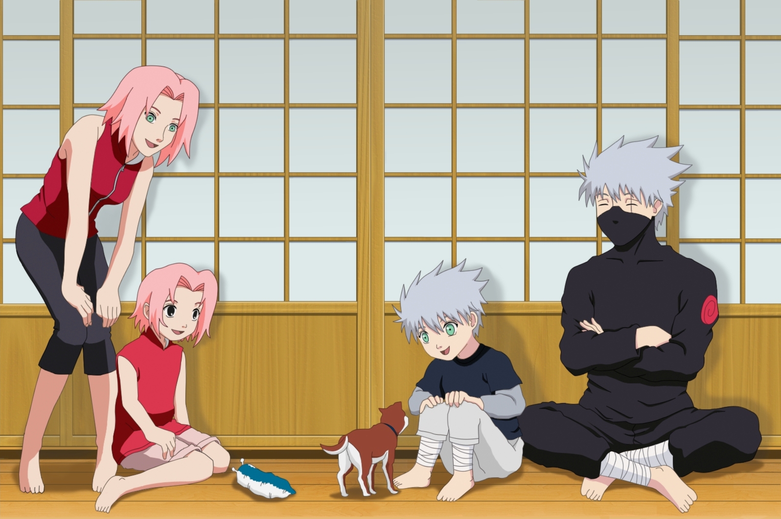 KakaSaku family  Kakashi, Naruto shippuden sasuke, Anime naruto